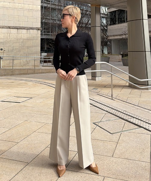 JENNE(ジェンヌ)の「とろみサマートップス(ニット/セーター・レディース・ブラック/ホワイト・SMALL/MEDIUM/LARGE)」の11枚目の写真