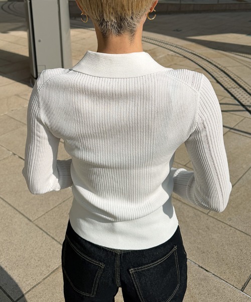 JENNE(ジェンヌ)の「とろみサマートップス(ニット/セーター・レディース・ブラック/ホワイト・SMALL/MEDIUM/LARGE)」の15枚目の写真