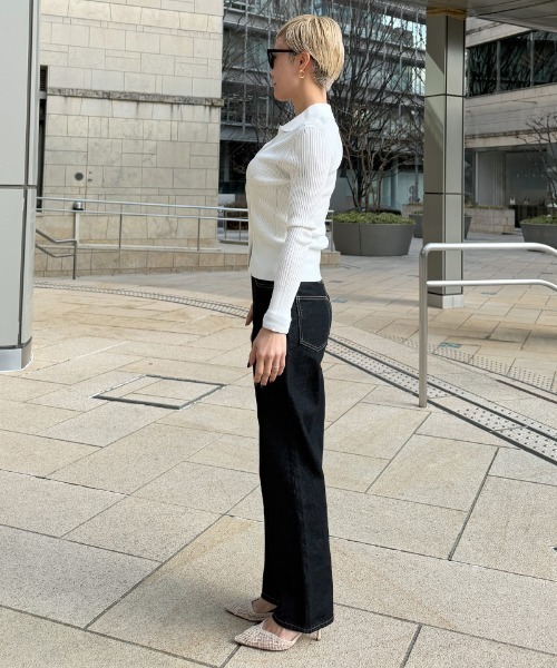 JENNE(ジェンヌ)の「とろみサマートップス(ニット/セーター・レディース・ブラック/ホワイト・SMALL/MEDIUM/LARGE)」の17枚目の写真