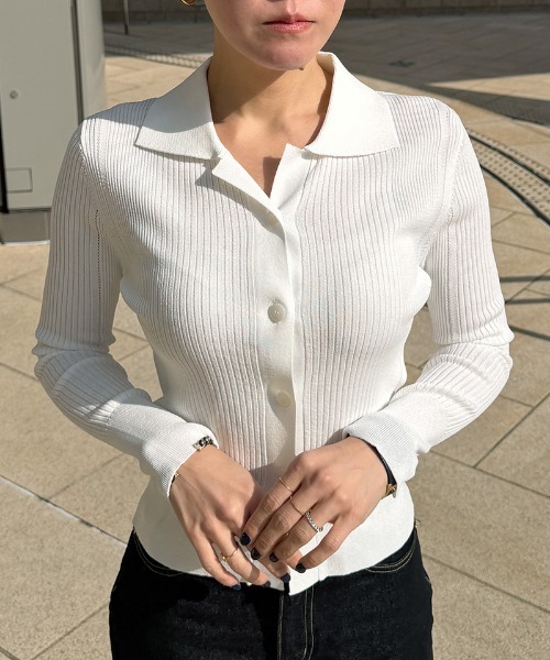 JENNE(ジェンヌ)の「とろみサマートップス(ニット/セーター・レディース・ブラック/ホワイト・SMALL/MEDIUM/LARGE)」の18枚目の写真