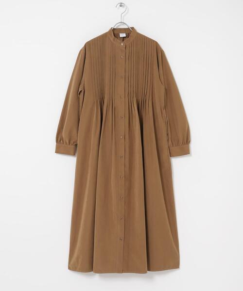 URBAN RESEARCH DOORS(アーバンリサーチドアーズ)の「ピーチタッチピンタックワンピース(ワンピース・レディース・キャメル/ブラック/カーキ・FREE)」の14枚目の写真