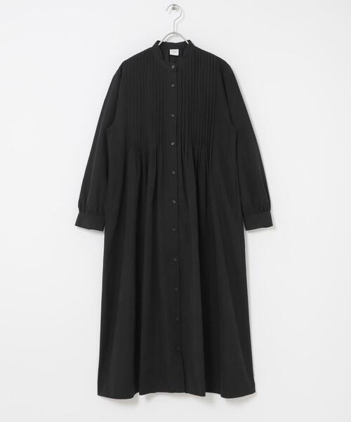 URBAN RESEARCH DOORS（アーバンリサーチドアーズ）の「ピーチタッチピンタックワンピース（ワンピース・レディース・キャメル/ブラック/カーキ・FREE）」の10枚目の写真