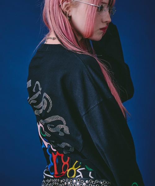 GALFY(ガルフィー)の「GALFY-メリケンHERTSロンTee(Tシャツ/カットソー・メンズ・ブラック/オレンジ/ホワイト・XL/L)」の8枚目の写真