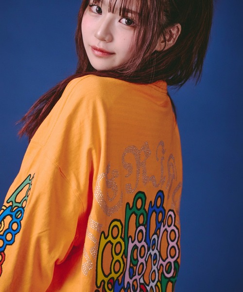 GALFY(ガルフィー)の「GALFY-メリケンHERTSロンTee(Tシャツ/カットソー・メンズ・ブラック/オレンジ/ホワイト・XL/L)」の13枚目の写真