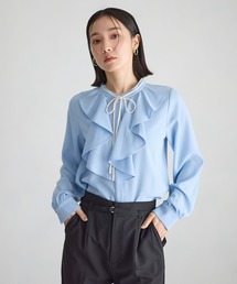 Andemiu | フロントフリルリボンブラウス644028(シャツ/ブラウス)