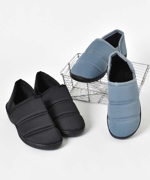 Bleu Bleuet（ブルーブルーエ）の「キルトモックシューズ（その他シューズ・レディース・ブラック/ブルーグレー・M/L）」の8枚目の写真