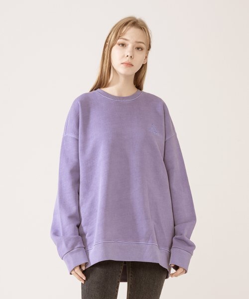 ICONOGRAPHY(アイコノグラフィー)の「ピグメントヘビーコットントリニティLAVEN(スウェット・レディース・ラベンダー・MEDIUM/LARGE)」の4枚目の写真