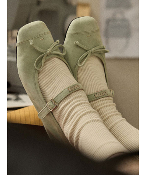 OMNIPOTENT(オムニポテント)の「(206) omn Flat Shoes _Pistachio(バレエシューズ・レディース・その他・23cm/23.5cm/24cm/25cm/24.5cm)」の1枚目の写真