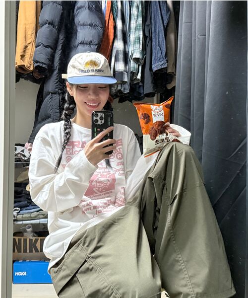 DEFYCLUBROBBERS(ディファイクラブロバース)の「Routine Long Sleeves (Indi Pink)(Tシャツ/カットソー・レディース・その他・MEDIUM/LARGE)」の2枚目の写真