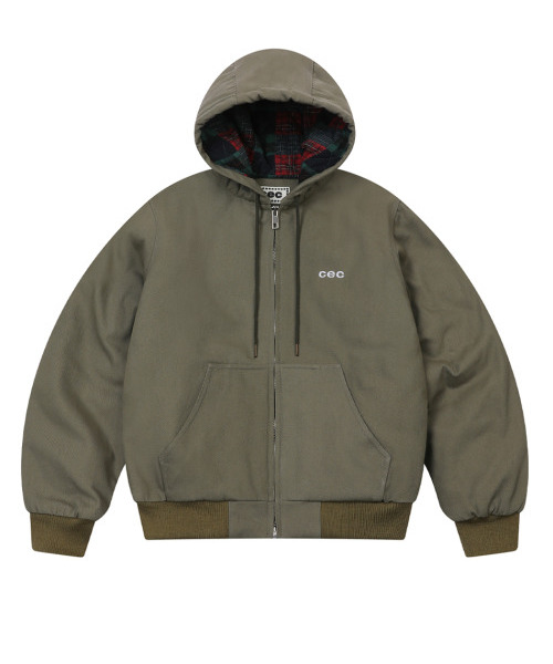 chancechance(チャンスチャンス)の「CEC CATION OXFORD WORK ZIP-UP HOODIE(KHAKI)(その他アウター・レディース・その他・FREE)」の1枚目の写真