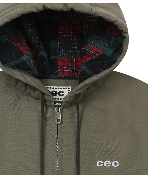chancechance(チャンスチャンス)の「CEC CATION OXFORD WORK ZIP-UP HOODIE(KHAKI)(その他アウター・レディース・その他・FREE)」の3枚目の写真