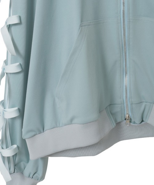 Candy Stripper(キャンディストリッパー)の「FULL OF RIBBON SAILOR JERSEY ブルゾン(ブルゾン・レディース・ブラック/ライトブルー/ピンク/グレー・FREE)」の22枚目の写真