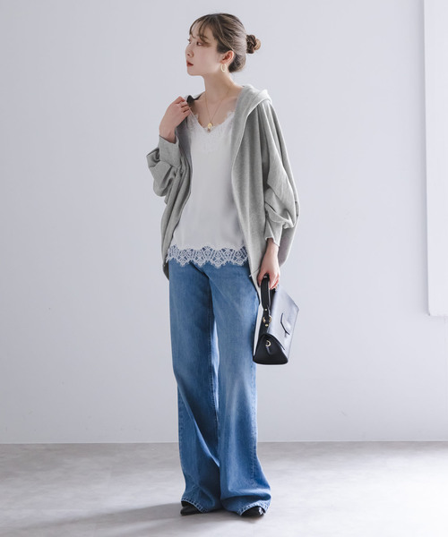 COGTHEBIGSMOKE（コグザビッグスモーク）の「COG THE BIGSMOKE/コグザビッグスモーク NICOLETTE BORERO HOODY（パーカー・レディース・ライトグレー/ブラック・FREE）」の22枚目の写真