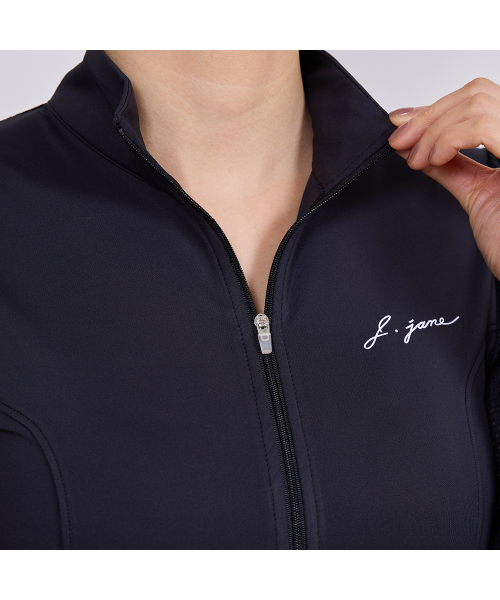 J.JANE（ジェイジェーン）の「メッシュスリーブクロップジャケット(ブラック)（ジャージ・レディース・その他・XS/S/M）」の4枚目の写真