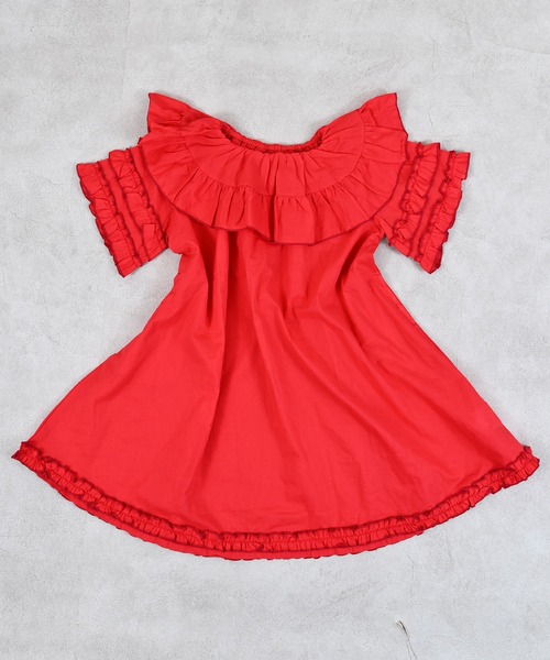 MARKEY'S（マーキーズ）の「フリルワンピース（ワンピース・キッズ・ブラック/レッド・90/150/140/130/120/110/100）」の19枚目の写真