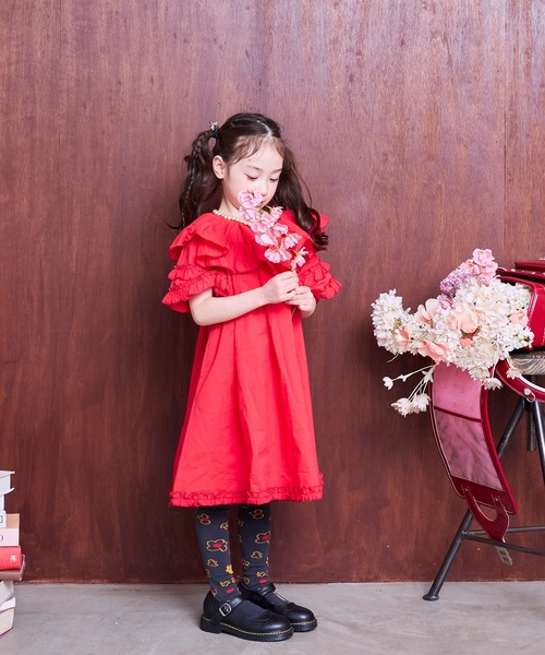 MARKEY'S（マーキーズ）の「フリルワンピース（ワンピース・キッズ・ブラック/レッド・90/150/140/130/120/110/100）」の20枚目の写真