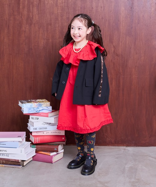 MARKEY'S（マーキーズ）の「フリルワンピース（ワンピース・キッズ・ブラック/レッド・90/150/140/130/120/110/100）」の22枚目の写真