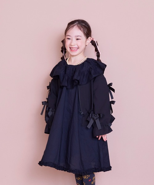 MARKEY'S（マーキーズ）の「フリルワンピース（ワンピース・キッズ・ブラック/レッド・90/150/140/130/120/110/100）」の15枚目の写真