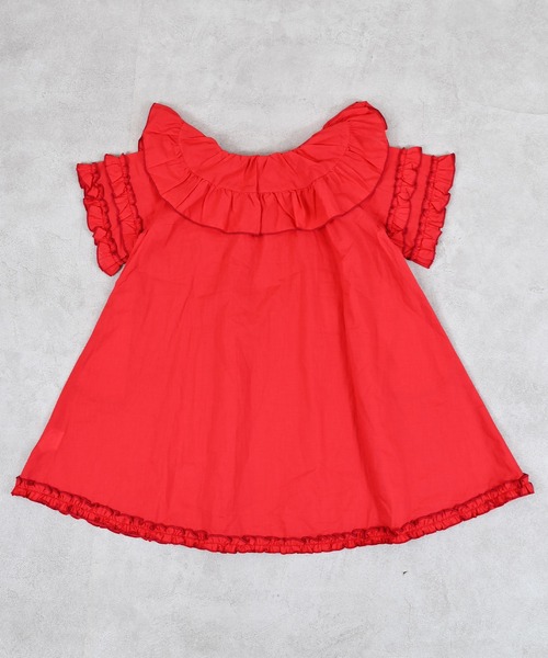 MARKEY'S（マーキーズ）の「フリルワンピース（ワンピース・キッズ・ブラック/レッド・90/150/140/130/120/110/100）」の11枚目の写真