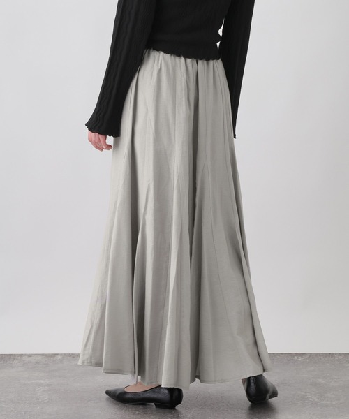 studio CLIP（スタディオクリップ）の「《ウタオ》ロングフレアスカート（スカート・レディース・オフホワイト/ブラック/ライトグレー・FREE）」の16枚目の写真