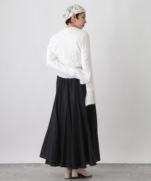 studio CLIP（スタディオクリップ）の「《ウタオ》ロングフレアスカート（スカート・レディース・オフホワイト/ブラック/ライトグレー・FREE）」の19枚目の写真