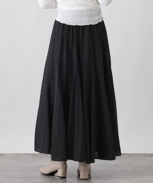 studio CLIP（スタディオクリップ）の「《ウタオ》ロングフレアスカート（スカート・レディース・オフホワイト/ブラック/ライトグレー・FREE）」の21枚目の写真