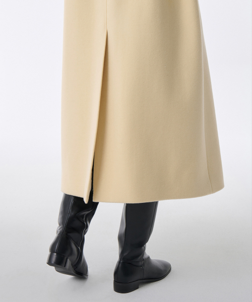 MUSINSA STANDARD WOMAN（ムシンサスタンダードウーマン）の「ウィメンズカシミヤブレンドバルマカンローブコート[バター]（チェスターコート・レディース・その他・LARGE/MEDIUM/SMALL/X-SMALL）」の7枚目の写真