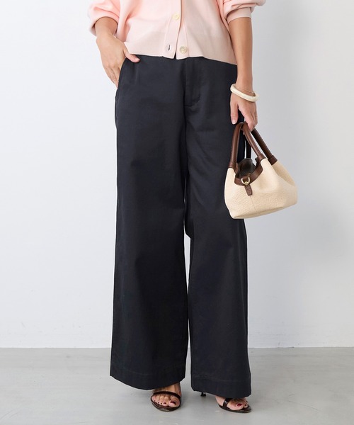 MICA&DEAL(マイカ&ディール)の「バギーライクワイドパンツ〈2サイズ展開〉(チノパンツ・レディース・ホワイト/ベージュ/ネイビー/グレー/ライトブルー・36/38)」の5枚目の写真