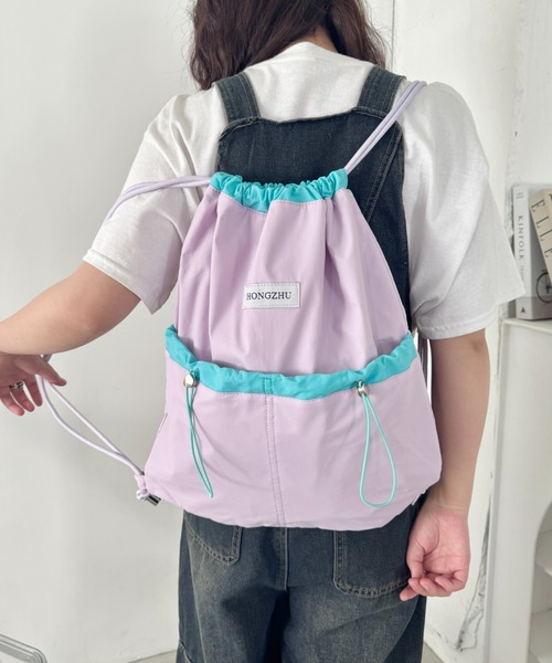 セール】カラフルナイロンナップサック（バックパック/リュック