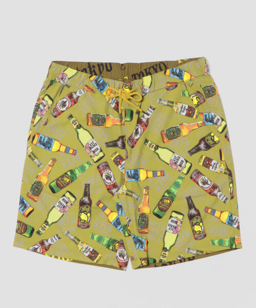 JUGLANS(ユグランス)の「【YOIDORE】リバーシブル 酒総柄 ショートパンツ(その他パンツ・メンズ・カーキ/ホワイト/ブラック・L/M/XL)」の1枚目の写真