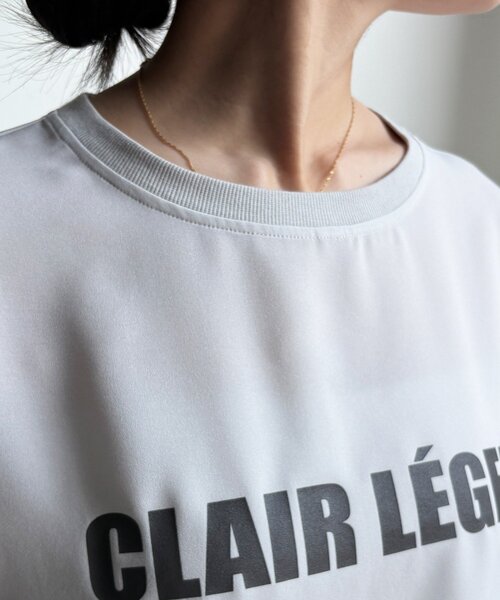 DouDou（ドゥドゥ）の「袖リブバックボタンジョーゼットロゴプルオーバー（シャツ/ブラウス・レディース・ライトグレー/オフホワイト/チャコールグレー・FREE）」の10枚目の写真