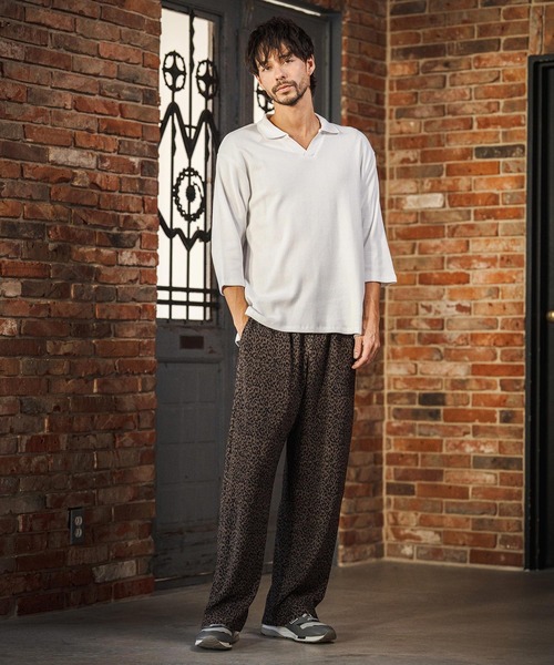 ms6400- Honeycomb Waffle 3-4 Sleeve Skipper Polo Shirts スキッパー