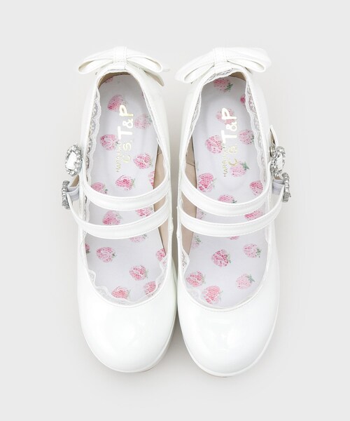 cs T&P（シーエスティーアンドピー）の「厚底バックリボンパンプス（パンプス・レディース・ワイン系3/アイボリー系1/ブラック系1・S/M/L/LL）」の20枚目の写真