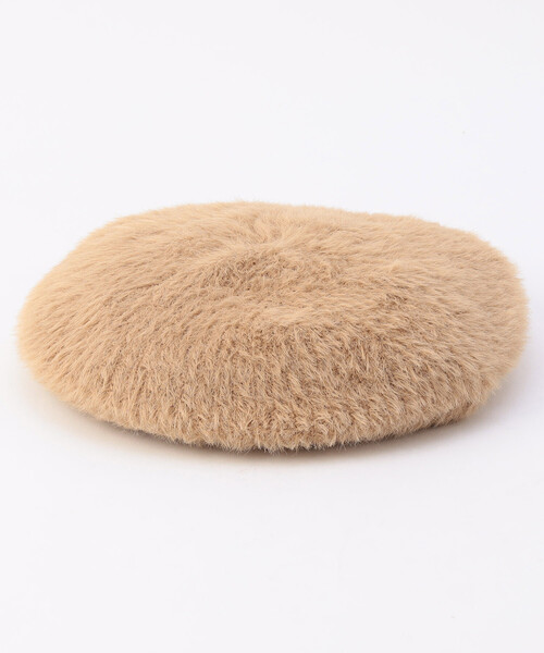 FREAK'S STORE（フリークスストア）の「モヘアライクベレー帽（ハンチング/ベレー帽・レディース・オフホワイト/ブラック/ベージュ・ONE SIZE）」の3枚目の写真