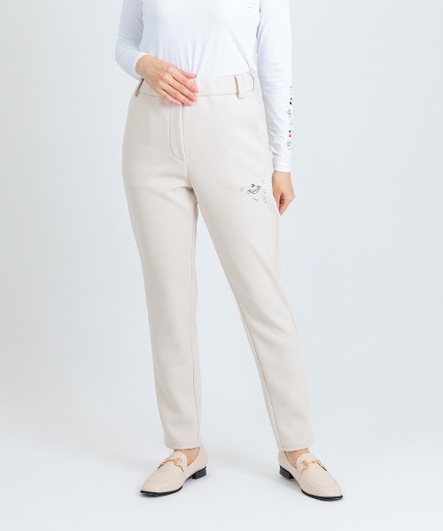 Picone CLUB(ピッコーネクラブ)の「UVダンボールベーシックパンツ(その他パンツ・レディース・ホワイト/ブラック/ネイビー/ベージュ・L/M/LL)」の4枚目の写真