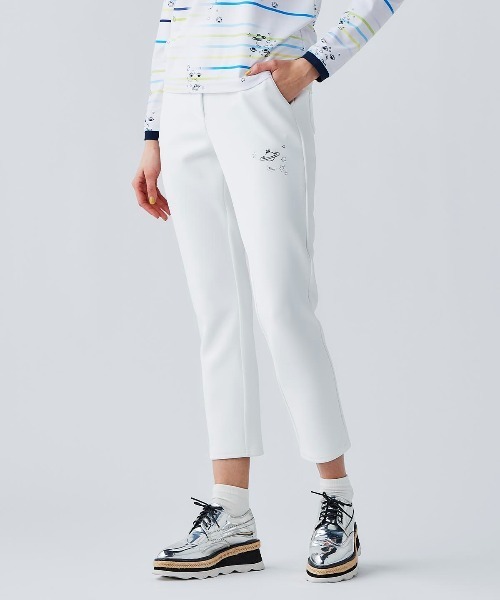 Picone CLUB(ピッコーネクラブ)の「UVダンボールベーシックパンツ(その他パンツ・レディース・ホワイト/ブラック/ネイビー/ベージュ・L/M/LL)」の2枚目の写真
