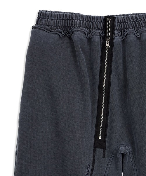 OPEN Yy（オープンワイワイ）の「【OPEN YY】CURVED ZIP SWEAT PANTS（スウェットパンツ・レディース・オフホワイト/ダークネイビー・M/S）」の8枚目の写真