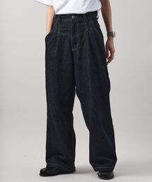 FFEIN（フェイン）の「【FFEIN（フェイン）】13oz ワイドストレートタックデニムパンツ / デニム パンツ ボトムス ワイドシルエット デニム スラブ 【セットアップ対応】（その他パンツ）」