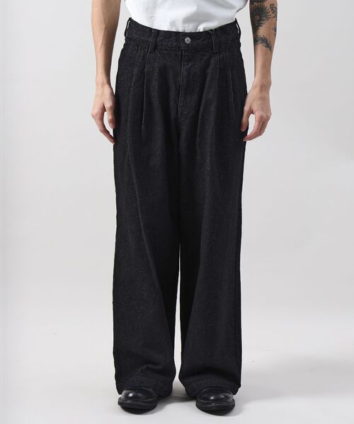 FFEIN(フェイン)の「【FFEIN(フェイン)】13oz ワイドストレートスラブデニムタックワイドパンツ /ボトムス ワイドシルエット【セットアップ対応】(その他パンツ・メンズ・その他1/ブラック/ネイビー/ベージュ・MEDIUM/SMALL/X-SMALL/LARGE)」の17枚目の写真