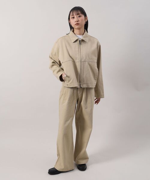 FFEIN（フェイン）の「【FFEIN（フェイン）】13oz ワイドストレートタックデニムパンツ / デニム パンツ ボトムス ワイドシルエット デニム スラブ 【セットアップ対応】（その他パンツ・メンズ・その他1/ブラック/ネイビー/ベージュ・MEDIUM/SMALL/X-SMALL/LARGE）」の21枚目の写真