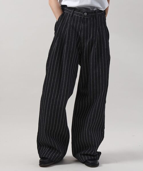 FFEIN（フェイン）の「【FFEIN（フェイン）】13oz ワイドストレートタックデニムパンツ / デニム パンツ ボトムス ワイドシルエット デニム スラブ 【セットアップ対応】（その他パンツ・メンズ・その他1/ブラック/ネイビー/ベージュ・MEDIUM/SMALL/X-SMALL/LARGE）」の13枚目の写真