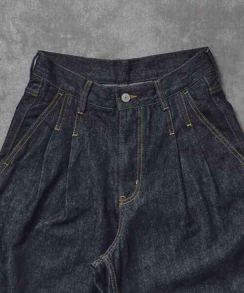 FFEIN（フェイン）の「【FFEIN（フェイン）】13oz ワイドストレートタックデニムパンツ / デニム パンツ ボトムス ワイドシルエット デニム スラブ 【セットアップ対応】（その他パンツ・メンズ・その他1/ブラック/ネイビー/ベージュ・MEDIUM/SMALL/X-SMALL/LARGE）」の10枚目の写真