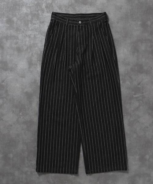 FFEIN（フェイン）の「【FFEIN（フェイン）】13oz ワイドストレートタックデニムパンツ / デニム パンツ ボトムス ワイドシルエット デニム スラブ 【セットアップ対応】（その他パンツ・メンズ・その他1/ブラック/ネイビー/ベージュ・MEDIUM/SMALL/X-SMALL/LARGE）」の8枚目の写真