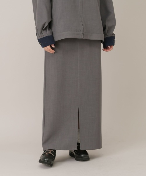 GLOBAL WORK（グローバルワーク）の「ナロースカート/650199（スカート・レディース・ライトベージュ/チャコールグレー・LARGE/MEDIUM）」の19枚目の写真