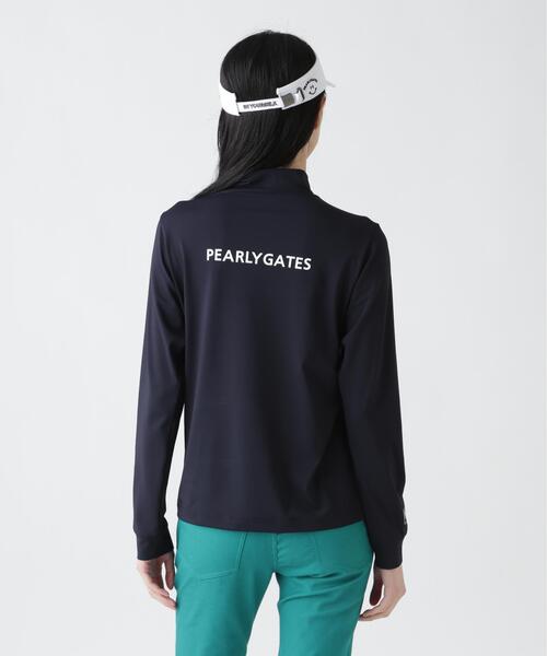 PEARLY GATES(パーリーゲイツ)の「【PEARLY GATES】ポリエステルベア天竺長袖ハイネックカットソー(Tシャツ/カットソー・レディース・ネイビー/ホワイト・SMALL/MEDIUM/LARGE)」の12枚目の写真
