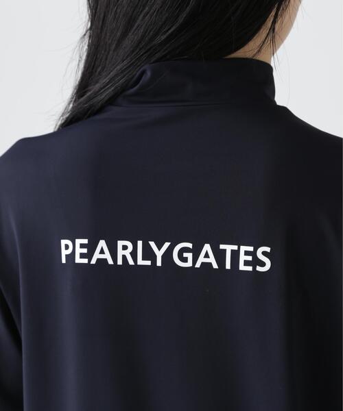 PEARLY GATES(パーリーゲイツ)の「【PEARLY GATES】ポリエステルベア天竺長袖ハイネックカットソー(Tシャツ/カットソー・レディース・ネイビー/ホワイト・SMALL/MEDIUM/LARGE)」の16枚目の写真