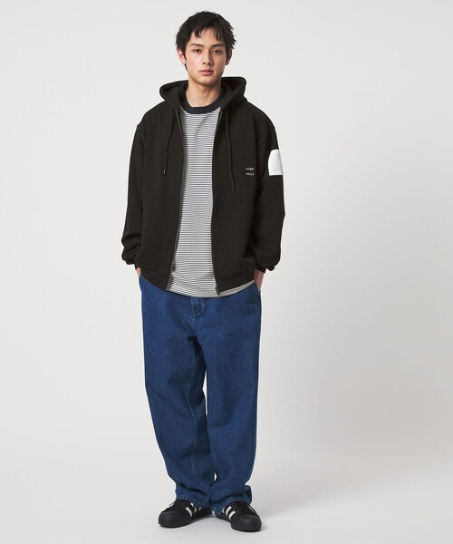 CITEN(シテン)の「<CITEN>フレンチミリタリースウェットパーカー(パーカー・メンズ・ライトグレー/ブラック・M/L)」の4枚目の写真