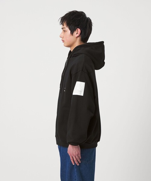 CITEN(シテン)の「<CITEN>フレンチミリタリースウェットパーカー(パーカー・メンズ・ライトグレー/ブラック・M/L)」の9枚目の写真