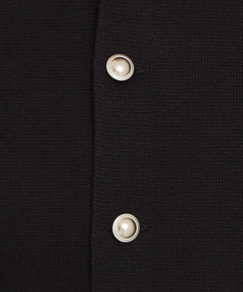 THE SHOP TK (ザ ショップ ティーケー )の「ハーフミラノカーデ(カーディガン/ボレロ・レディース・ブラック/アイボリー系2/ベージュ・13/12)」の7枚目の写真