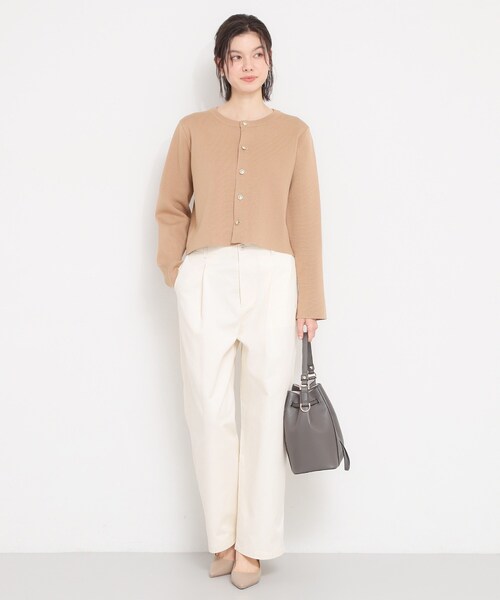 THE SHOP TK (ザ ショップ ティーケー )の「ハーフミラノカーデ(カーディガン/ボレロ・レディース・ブラック/アイボリー系2/ベージュ・13/12)」の10枚目の写真